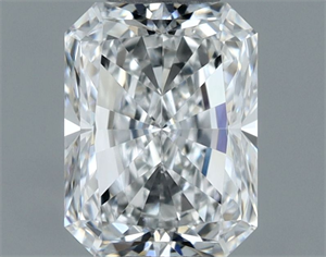Picture of Natural Diamond 0.60 Carats, Radiant with  Cut, F Color, VS1 Clarity and Certified by GIA