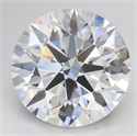 Lab Grown Diamond 3.66 Carats, Round with Ideal Cut, D Color, IF Clarity and Certified by IGI