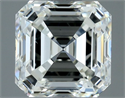 Natural Diamond 1.00 Carats, Asscher with  Cut, H Color, VS1 Clarity and Certified by IGI