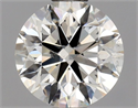 Natural Diamond 0.80 Carats, Round with Excellent Cut, K Color, SI1 Clarity and Certified by GIA