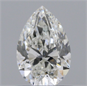 Natural Diamond 0.71 Carats, Pear with  Cut, H Color, SI1 Clarity and Certified by GIA
