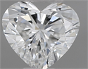Natural Diamond 0.40 Carats, Heart with  Cut, E Color, VVS2 Clarity and Certified by IGI