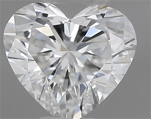 Picture of Natural Diamond 0.40 Carats, Heart with  Cut, E Color, VVS2 Clarity and Certified by IGI