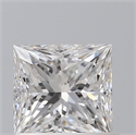 Natural Diamond 0.80 Carats, Princess with  Cut, D Color, SI1 Clarity and Certified by GIA