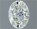Natural Diamond 1.00 Carats, Oval with  Cut, H Color, VVS2 Clarity and Certified by IGI