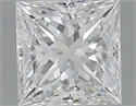 Natural Diamond 1.01 Carats, Princess with  Cut, F Color, SI1 Clarity and Certified by GIA