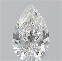 Natural Diamond 0.90 Carats, Pear with  Cut, E Color, SI1 Clarity and Certified by GIA