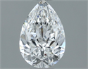 Natural Diamond 0.70 Carats, Pear with  Cut, E Color, VS1 Clarity and Certified by GIA