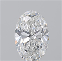 Natural Diamond 1.20 Carats, Oval with  Cut, F Color, SI1 Clarity and Certified by GIA