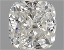 Natural Diamond 0.71 Carats, Cushion with  Cut, H Color, SI1 Clarity and Certified by GIA