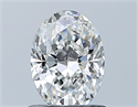 Natural Diamond 0.80 Carats, Oval with  Cut, F Color, IF Clarity and Certified by GIA