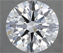 Natural Diamond 3.11 Carats, Round with Excellent Cut, F Color, VVS1 Clarity and Certified by GIA