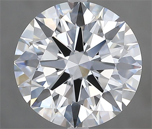 Picture of Natural Diamond 3.11 Carats, Round with Excellent Cut, F Color, VVS1 Clarity and Certified by GIA