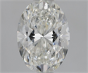 Natural Diamond 1.70 Carats, Oval with  Cut, G Color, SI1 Clarity and Certified by GIA
