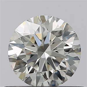 Picture of Natural Diamond 0.43 Carats, Round with Excellent Cut, G Color, IF Clarity and Certified by GIA