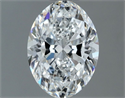 Natural Diamond 1.20 Carats, Oval with  Cut, E Color, VVS1 Clarity and Certified by GIA