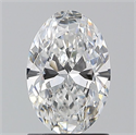 Natural Diamond 1.20 Carats, Oval with  Cut, E Color, VVS2 Clarity and Certified by GIA