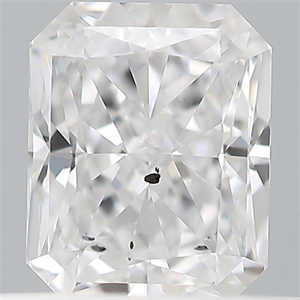 Foto Diamante Natural 0.42 quilates, Radiante , Color D, claridad SI2 y certificado GIA de