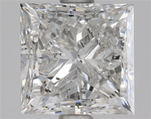 Foto Diamante Natural 2.00 quilates, Princesa , Color F, claridad SI2 y certificado HRD de