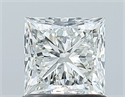 Natural Diamond 1.01 Carats, Princess with  Cut, I Color, VVS2 Clarity and Certified by GIA