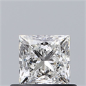 Natural Diamond 0.51 Carats, Princess with  Cut, F Color, VS1 Clarity and Certified by GIA