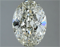 Natural Diamond 1.50 Carats, Oval with  Cut, J Color, VS1 Clarity and Certified by IGI