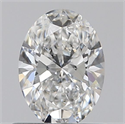 Natural Diamond 0.60 Carats, Oval with  Cut, F Color, VS1 Clarity and Certified by GIA