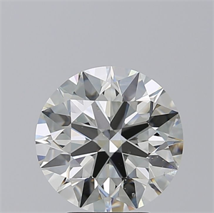 Picture of Natural Diamond 3.52 Carats, Round with Excellent Cut, I Color, SI1 Clarity and Certified by GIA