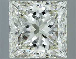 Picture of Natural Diamond 5.26 Carats, Princess with  Cut, K Color, VVS2 Clarity and Certified by IGI