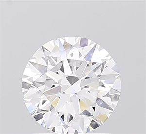 Picture of Lab Grown Diamond 1.55 Carats, Round with Ideal Cut, D Color, VVS2 Clarity and Certified by IGI