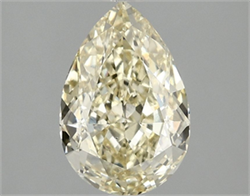 Picture of Lab Grown Diamond 2.10 Carats, Pear with  Cut, Fancy Intense Yellow Color, VS1 Clarity and Certified by IGI