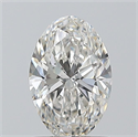 Natural Diamond 1.00 Carats, Oval with  Cut, G Color, VS2 Clarity and Certified by GIA