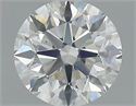 Natural Diamond 0.61 Carats, Round with Excellent Cut, H Color, SI1 Clarity and Certified by GIA