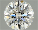Natural Diamond 0.40 Carats, Round with Excellent Cut, I Color, IF Clarity and Certified by GIA