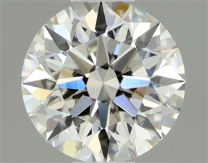 Picture of Natural Diamond 0.40 Carats, Round with Excellent Cut, I Color, IF Clarity and Certified by GIA
