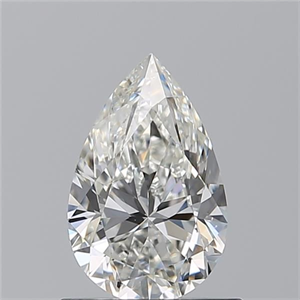 Picture of Natural Diamond 0.70 Carats, Pear with  Cut, H Color, VS2 Clarity and Certified by GIA