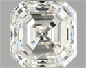 Natural Diamond 1.01 Carats, Asscher with  Cut, I Color, VVS1 Clarity and Certified by IGI