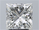Natural Diamond 2.50 Carats, Princess with  Cut, I Color, SI2 Clarity and Certified by GIA