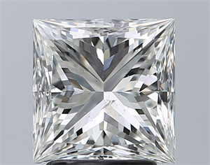 Foto Diamante Natural 2.50 quilates, Princesa , Color I, claridad SI2 y certificado GIA de