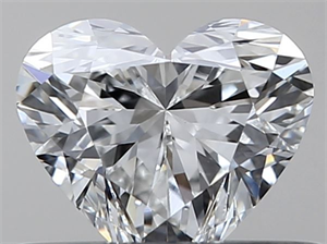 Picture of Natural Diamond 0.42 Carats, Heart with  Cut, G Color, VS1 Clarity and Certified by GIA