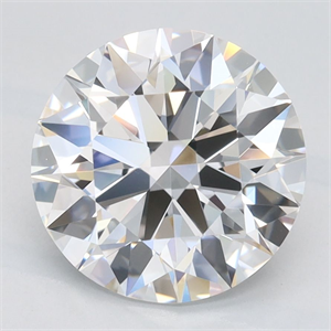Picture of Lab Grown Diamond 2.49 Carats, Round with Excellent Cut, D Color, VVS1 Clarity and Certified by GIA