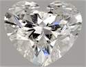 Diamante Natural 0.90 quilates, Corazón , Color F, claridad SI2 y certificado HRD