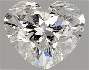 Picture of Natural Diamond 0.90 Carats, Heart with  Cut, F Color, SI2 Clarity and Certified by HRD