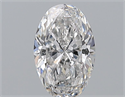 Natural Diamond 1.30 Carats, Oval with  Cut, D Color, SI2 Clarity and Certified by GIA