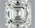 Natural Diamond 1.00 Carats, Asscher with  Cut, I Color, VVS1 Clarity and Certified by IGI