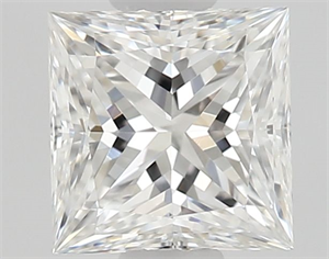 Picture of Natural Diamond 0.50 Carats, Princess with  Cut, E Color, VS1 Clarity and Certified by GIA