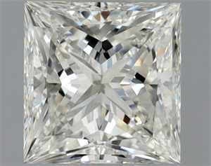 Picture of Natural Diamond 0.50 Carats, Princess with  Cut, H Color, VS2 Clarity and Certified by GIA