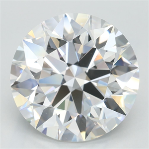 Picture of Lab Grown Diamond 4.09 Carats, Round with Excellent Cut, D Color, VVS2 Clarity and Certified by GIA