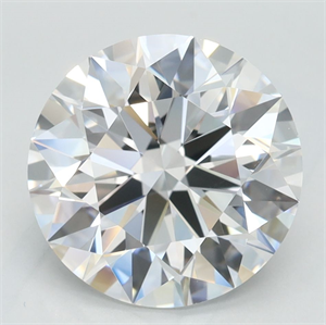 Picture of Lab Grown Diamond 3.17 Carats, Round with Ideal Cut, D Color, IF Clarity and Certified by IGI