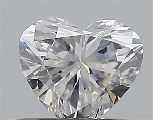 Picture of Natural Diamond 0.42 Carats, Heart with  Cut, F Color, SI1 Clarity and Certified by GIA